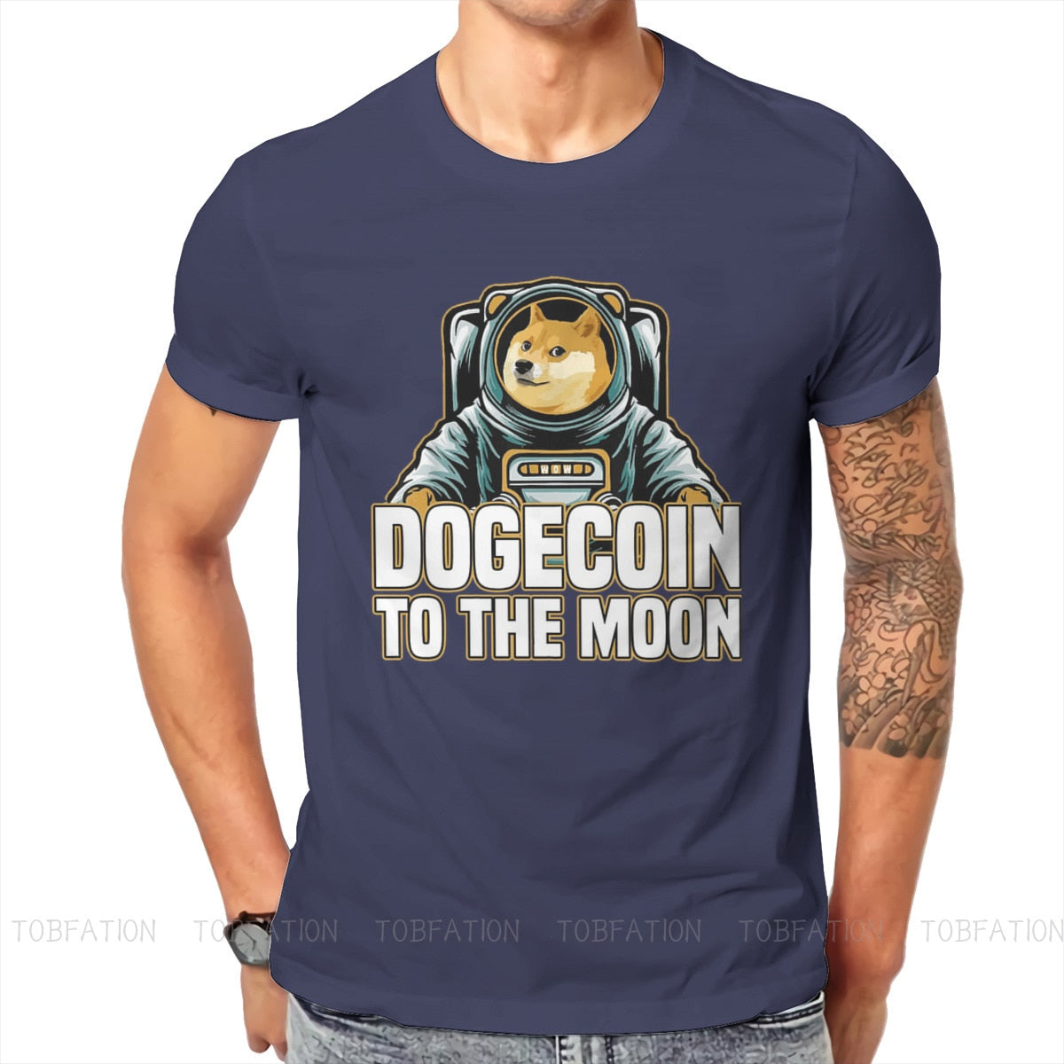 New Dogecoin to the moon, Dodgers, Doge T-Shirt plus size t shirts custom t  shirts design your own mens graphic t-shirts anime - AliExpress