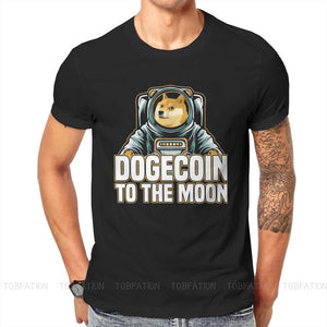 Open image in slideshow, Dogecoin To the Moon | Men&#39;s 100% Cotton T-Shirt
