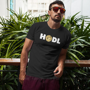 Dogecoin HODL Essential | Men's 100% Cotton T-Shirt