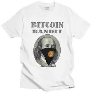 Open image in slideshow, Bitcoin Bandit | Men&#39;s 100% Cotton T-Shirt
